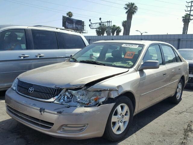 4T1BF28BX2U250796 - 2002 TOYOTA AVALON XL BEIGE photo 2