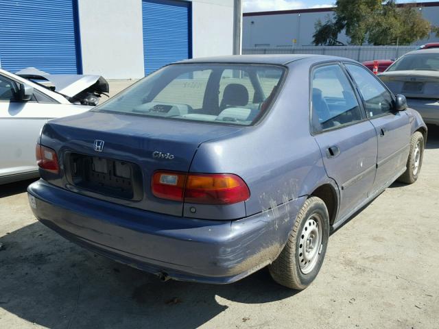 JHMEG8549SS024685 - 1995 HONDA CIVIC DX BLUE photo 4