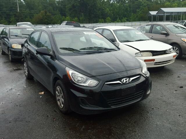 KMHCT4AE2CU122826 - 2012 HYUNDAI ACCENT GLS BLACK photo 1