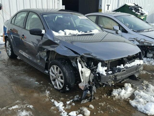 3VW1K7AJ7CM346964 - 2012 VOLKSWAGEN JETTA BASE CHARCOAL photo 1