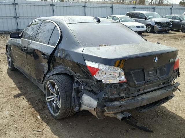 WBANV93548C130194 - 2008 BMW 535 XI BLACK photo 3