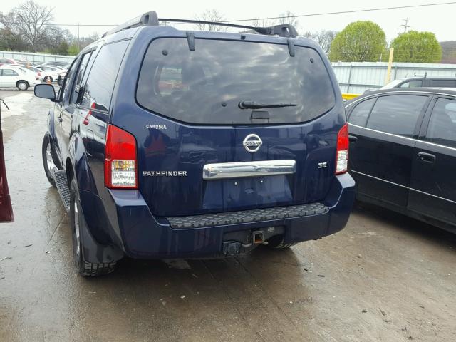 5N1AR18U67C616894 - 2007 NISSAN PATHFINDER BLUE photo 3