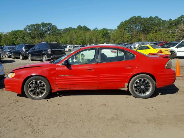 1G2NE52T7XM714579 - 1999 PONTIAC GRAND AM S RED photo 9