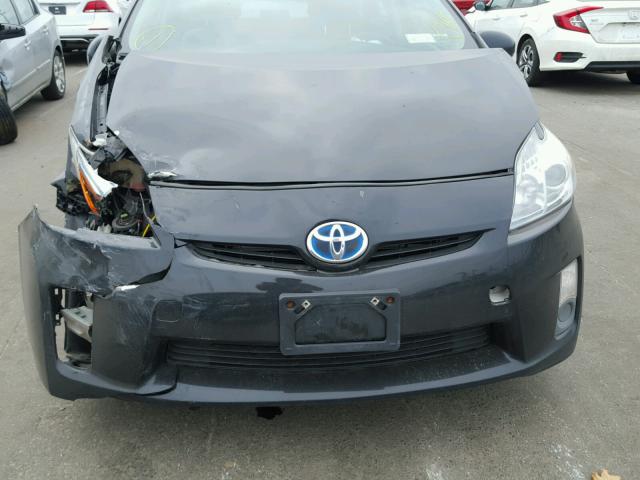 JTDKN3DU1A0120013 - 2010 TOYOTA PRIUS BLUE photo 7