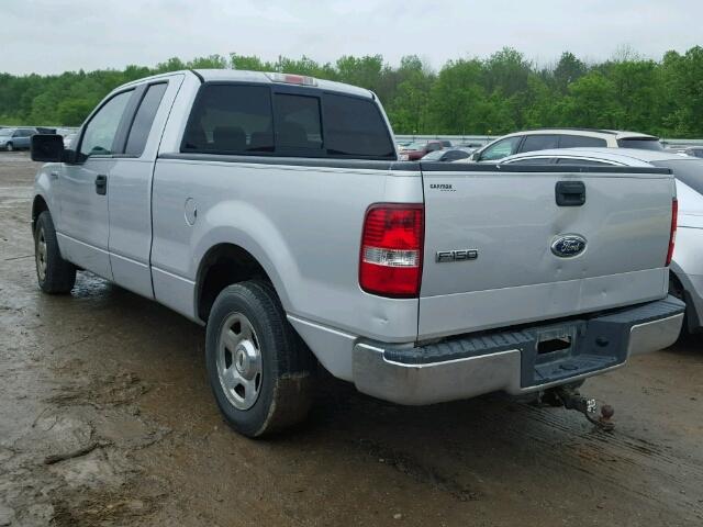 1FTPX12505NA47807 - 2005 FORD F150 SILVER photo 3