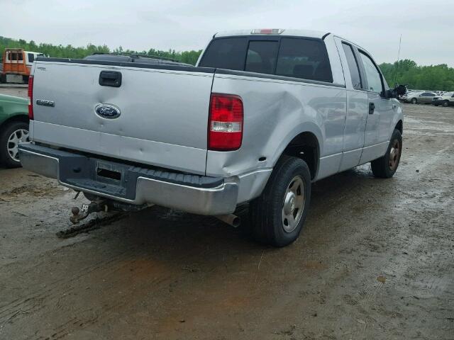 1FTPX12505NA47807 - 2005 FORD F150 SILVER photo 4