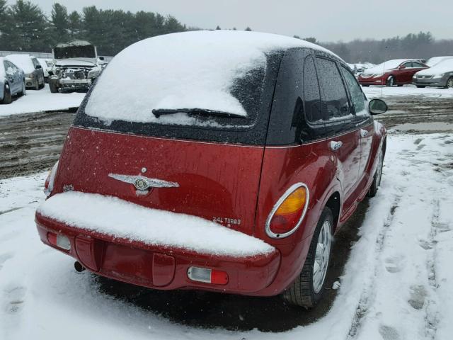 3C8FY68824T301876 - 2004 CHRYSLER PT CRUISER RED photo 4