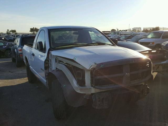 1D7HA16K98J176698 - 2008 DODGE RAM 1500 S WHITE photo 1