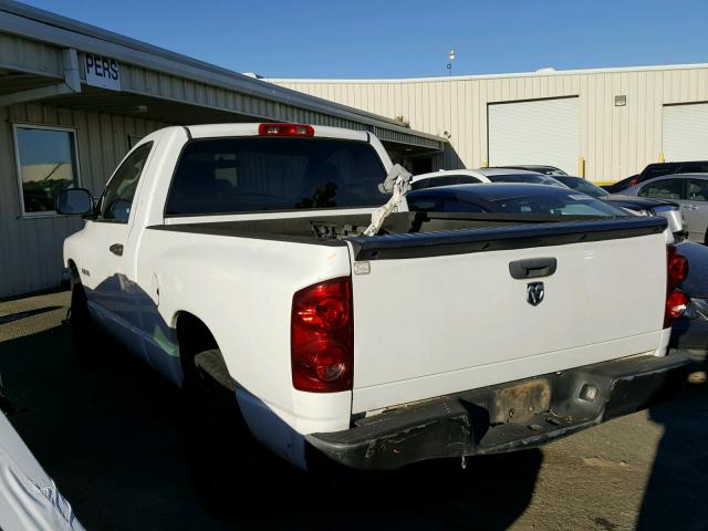 1D7HA16K98J176698 - 2008 DODGE RAM 1500 S WHITE photo 3