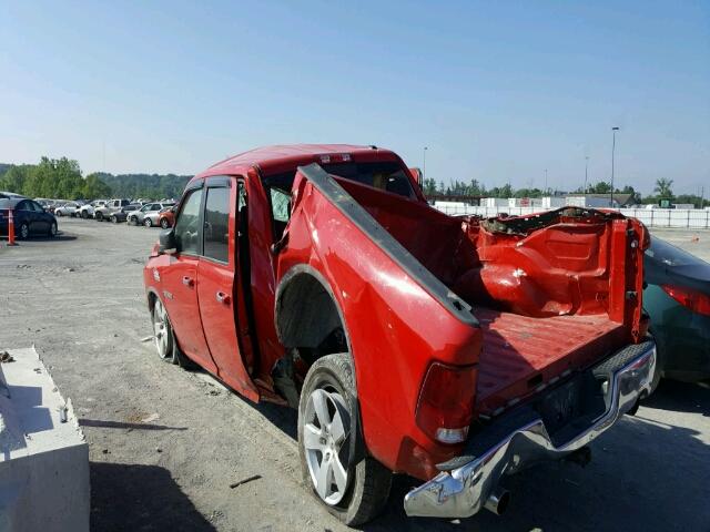 1D3HB13T49J522587 - 2009 DODGE RAM 1500 RED photo 3