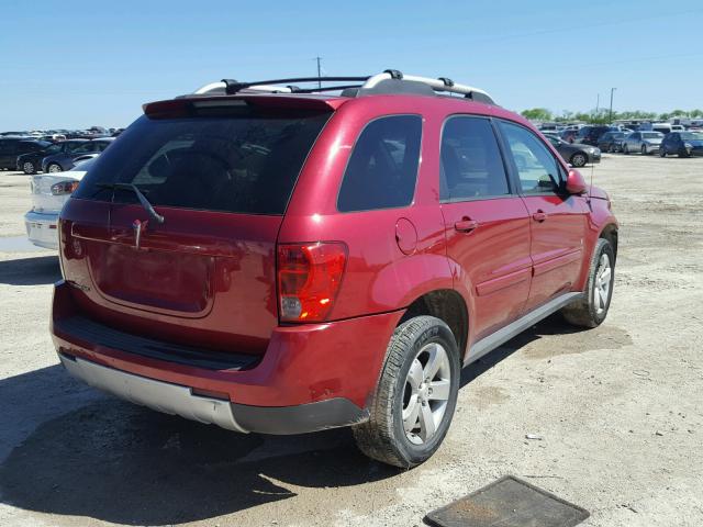 2CKDL63F966147115 - 2006 PONTIAC TORRENT RED photo 4