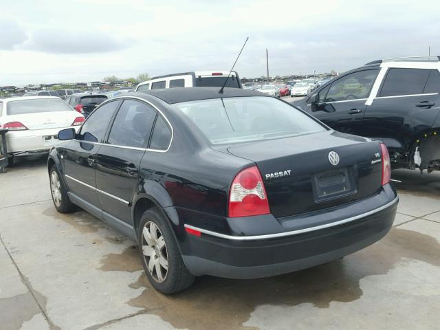 WVWTH63B83P033264 - 2003 VOLKSWAGEN PASSAT GLX BLACK photo 3