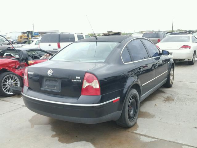 WVWTH63B83P033264 - 2003 VOLKSWAGEN PASSAT GLX BLACK photo 4