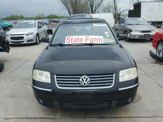 WVWTH63B83P033264 - 2003 VOLKSWAGEN PASSAT GLX BLACK photo 9
