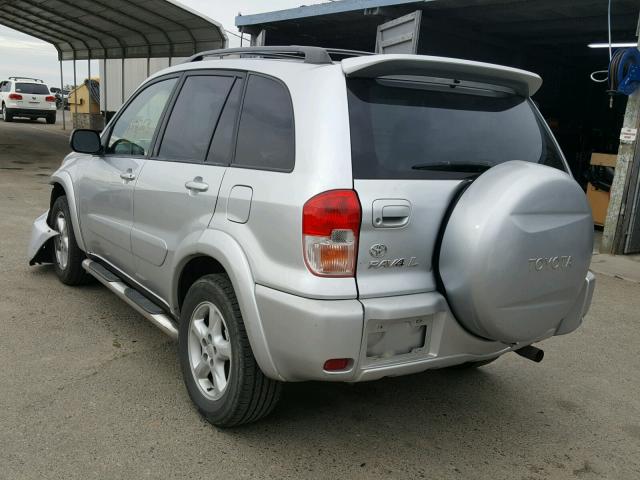 JTEHH20V526043859 - 2002 TOYOTA RAV4 SILVER photo 3