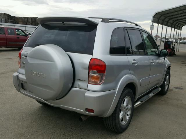 JTEHH20V526043859 - 2002 TOYOTA RAV4 SILVER photo 4