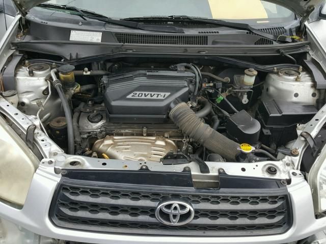 JTEHH20V526043859 - 2002 TOYOTA RAV4 SILVER photo 7