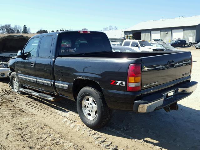 2GCEK19T921393457 - 2002 CHEVROLET SILVERADO BLACK photo 3