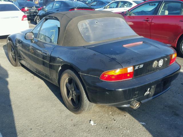 4USCH7323WLE05611 - 1998 BMW Z3 1.9 BLACK photo 3