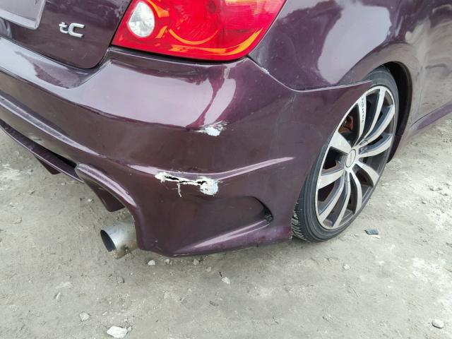 JTKDE177870188426 - 2007 TOYOTA SCION TC 勃艮第红 照片 9
