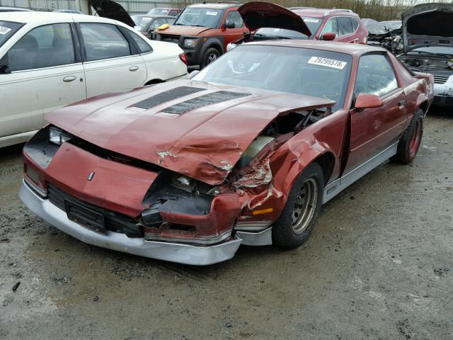 1G1FP87H9GL166955 - 1986 CHEVROLET CAMARO RED photo 2