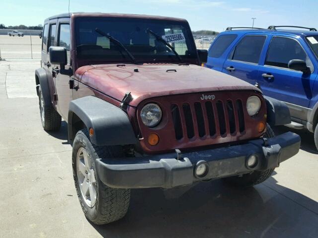 1J4GB39147L207886 - 2007 JEEP WRANGLER X MAROON photo 1