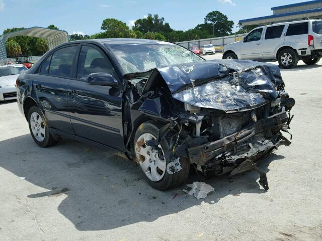 5NPET46C97H269181 - 2007 HYUNDAI SONATA GLS BLUE photo 1