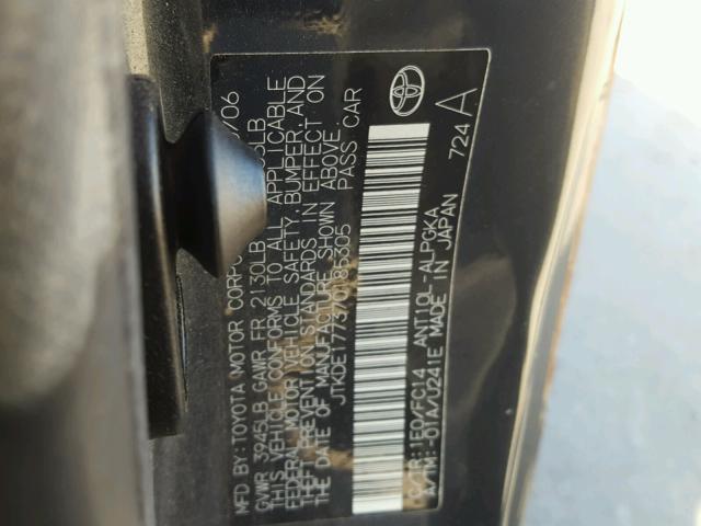 JTKDE177370185305 - 2007 TOYOTA SCION TC 灰色 照片 10