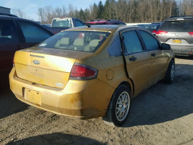 1FAHP34N29W263287 - 2009 FORD FOCUS S GOLD photo 4