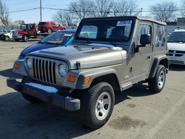 1J4FA29SX5P377872 - 2005 JEEP WRANGLER / GOLD photo 2