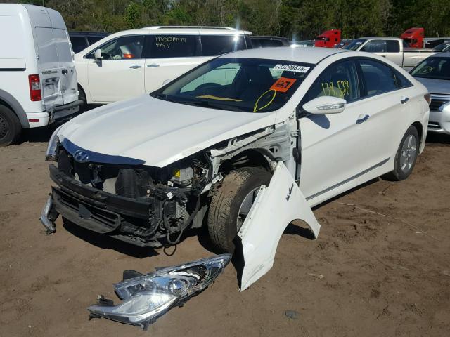 KMHEC4A4XBA011148 - 2011 HYUNDAI SONATA HYB WHITE photo 2