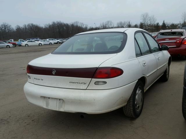 1MELM13P4VW618344 - 1997 MERCURY TRACER LS WHITE photo 4