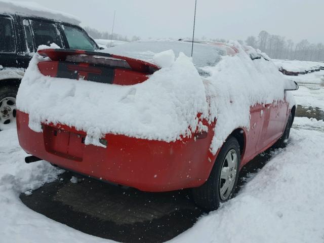 1G2AL15F677126254 - 2007 PONTIAC G5 RED photo 4