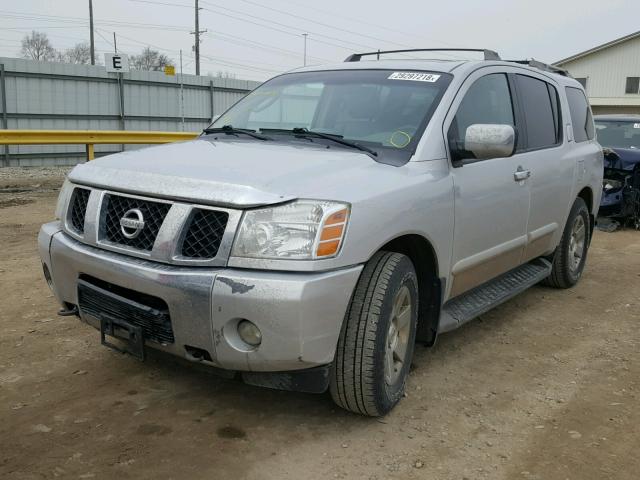 5N1BA08C07N709671 - 2007 NISSAN ARMADA SE SILVER photo 2