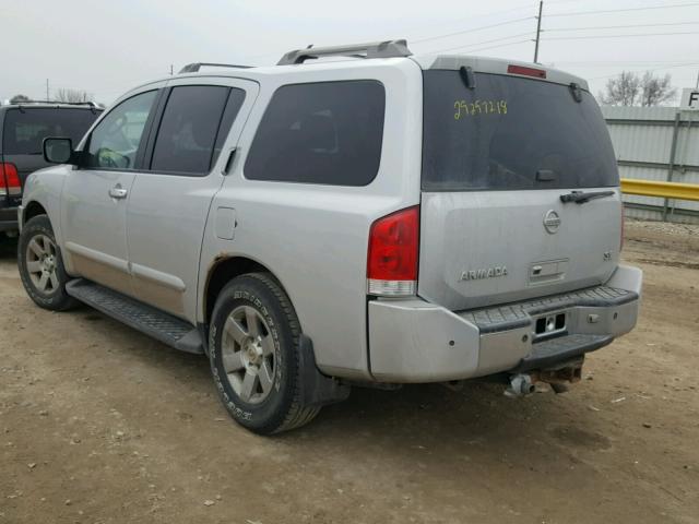 5N1BA08C07N709671 - 2007 NISSAN ARMADA SE SILVER photo 3