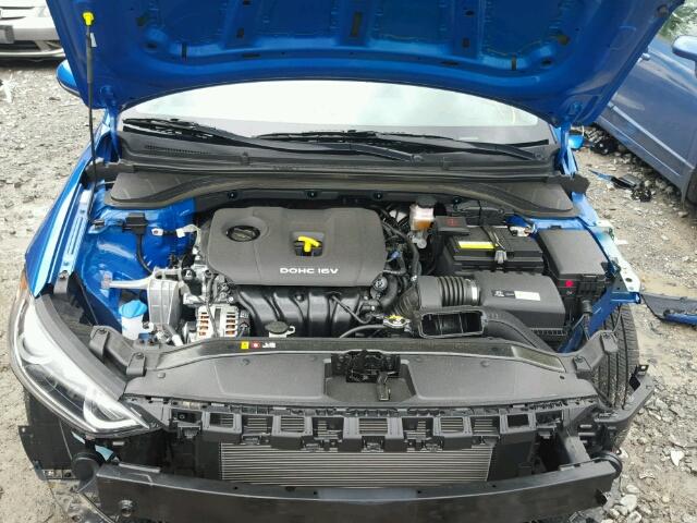 KMHD74LF6HU128134 - 2017 HYUNDAI ELANTRA SE BLUE photo 7