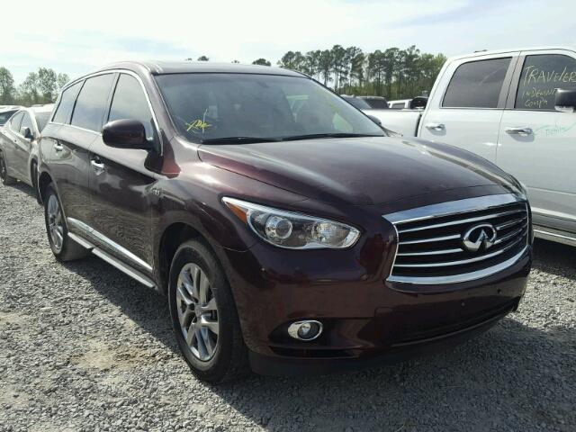 5N1AL0MN7EC505357 - 2014 INFINITI QX60 PURPLE photo 1