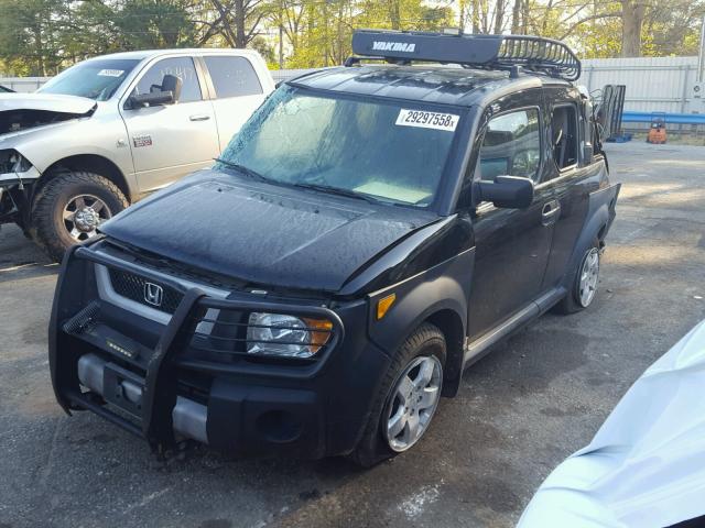 5J6YH18675L002810 - 2005 HONDA ELEMENT EX BLACK photo 2