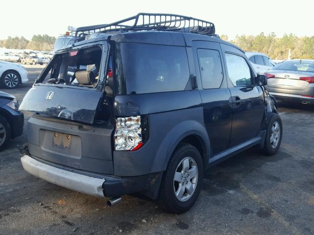 5J6YH18675L002810 - 2005 HONDA ELEMENT EX BLACK photo 4