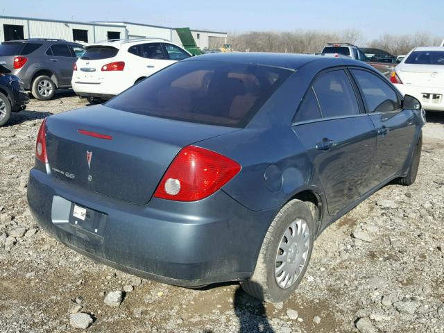 1G2ZF55B364191156 - 2006 PONTIAC G6 SE BLUE photo 4