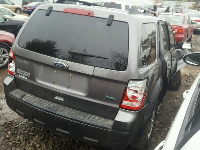 1FMCU9DG7AKC96620 - 2010 FORD ESCAPE XLT GRAY photo 4