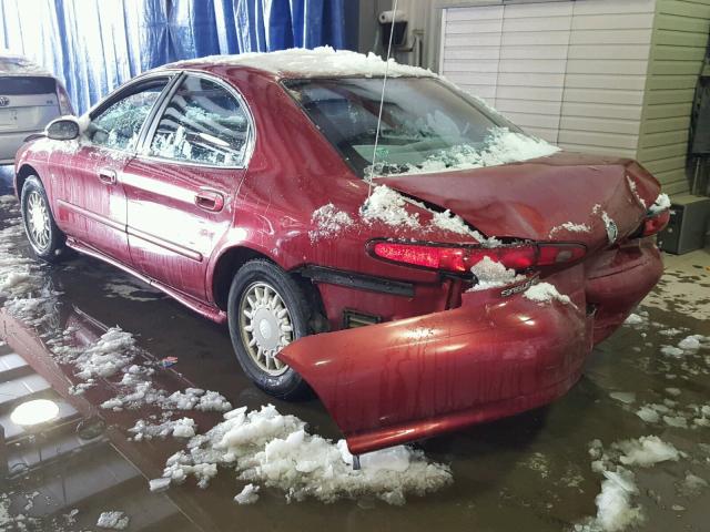 1MEFM50U2WA620848 - 1998 MERCURY SABLE GS BURGUNDY photo 3