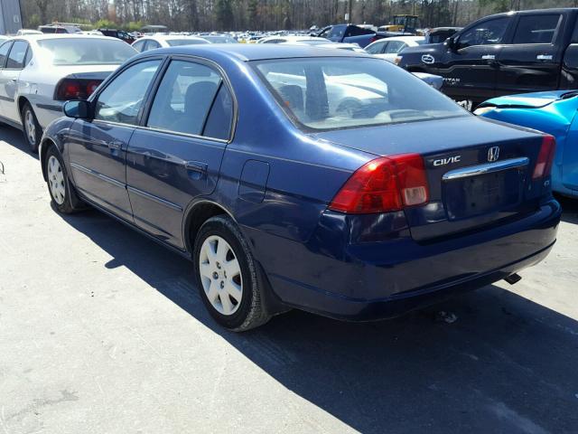 1HGES26732L031438 - 2002 HONDA CIVIC EX ლურჯი ფოტო 3