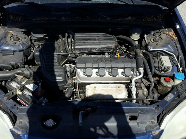 1HGES26732L031438 - 2002 HONDA CIVIC EX ლურჯი ფოტო 7