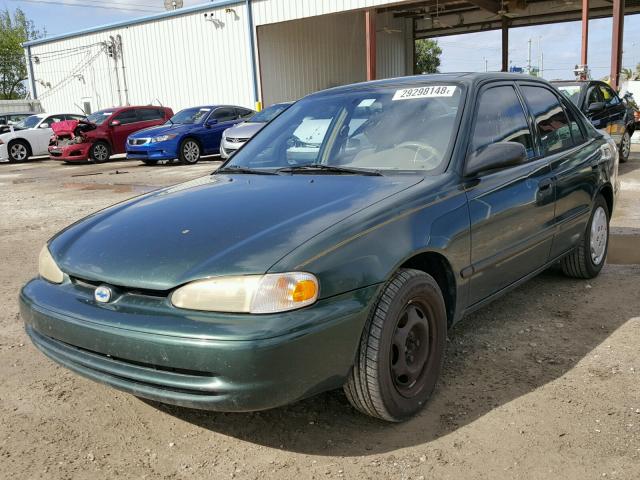 1Y1SK52821Z417213 - 2001 CHEVROLET GEO PRIZM 绿色 照片 2