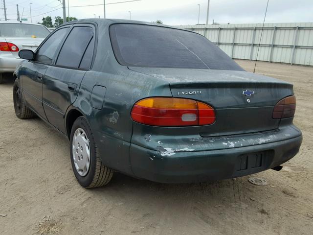 1Y1SK52821Z417213 - 2001 CHEVROLET GEO PRIZM 绿色 照片 3