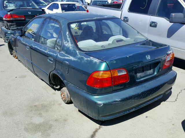 2HGEJ6619YH567421 - 2000 HONDA CIVIC BASE GREEN photo 3
