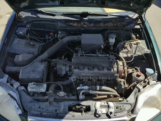 2HGEJ6619YH567421 - 2000 HONDA CIVIC BASE GREEN photo 7