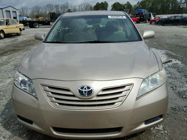 4T1BE46K37U106581 - 2007 TOYOTA CAMRY NEW GOLD photo 9
