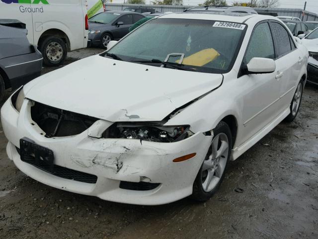 1YVHP80D535M47585 - 2003 MAZDA 6 S WHITE photo 2